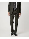 GUABELLO ヘリンボーン HX 1プリーツ スーツパンツ UNITED ARROWS green label relaxing ユナイテッドアローズ グリ...
