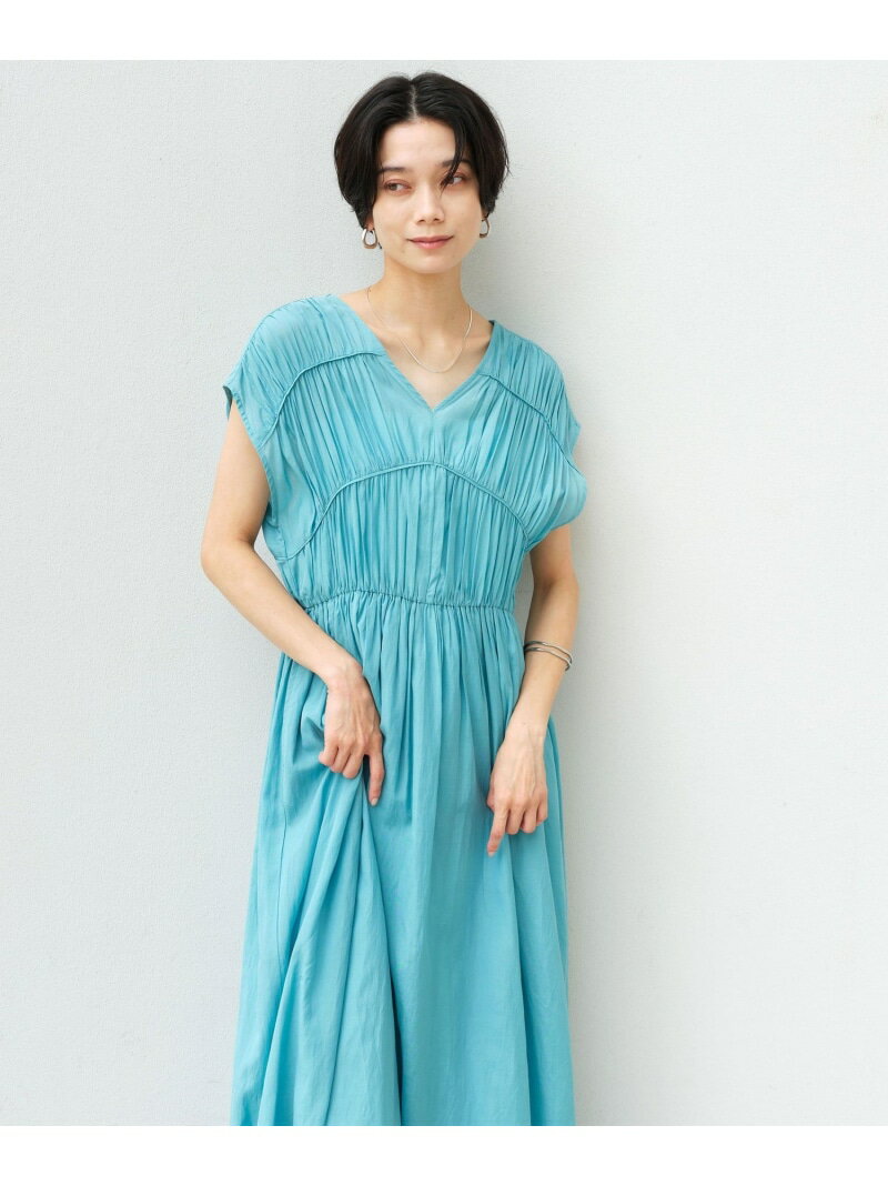 ティアード ギャザー ワンピース UNITED ARROWS green label relaxing ユナイテッドアローズ グリーンレーベルリラクシング ワンピース ドレス ワンピース ブルー ブラック ブラウン【先行予約】 【送料無料】 Rakuten Fashion
