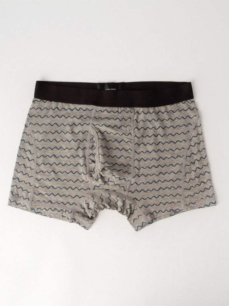 BC EX/OGC WAVE ボクサーパンツ UNITED ARROWS green label relaxing ユナイテッドアローズ グリーンレーベルリラクシング インナー・ルームウェア その他のインナー・ルームウェア グレー ネイビー[Rakuten Fashion]