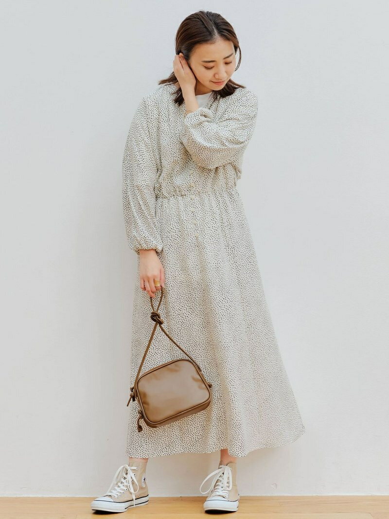 楽天市場 Ffc シャドー ドット セミフレア ワンピース United Arrows Green Label Relaxing ユナイテッドアローズ グリーンレーベルリラクシング ワンピース 長袖ワンピース ホワイト ブラック 送料無料 Rakuten Fashion Green Label Relaxing
