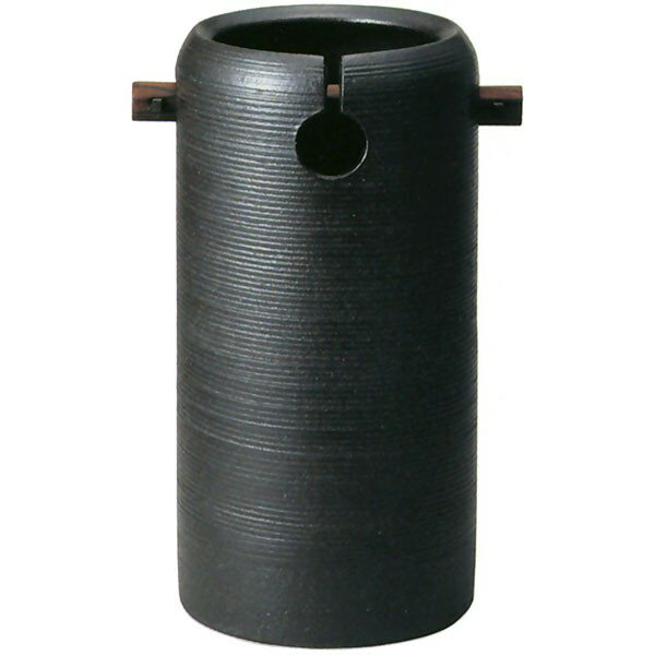 傘立て 信楽焼 おしゃれ 人気 おすすめ 陶器製 インテリア 傘入れ 傘だて 国産品 日本製 伝統工芸 和風 モダン 焼き物 玄関収納 笠立て ギフト プレゼント 贈り物 新築祝い 引っ越し祝い 開店祝い アンブレラスタンド 全高42cm×幅22.5cm 高品質 家具 お洒落 黒釉手付傘立