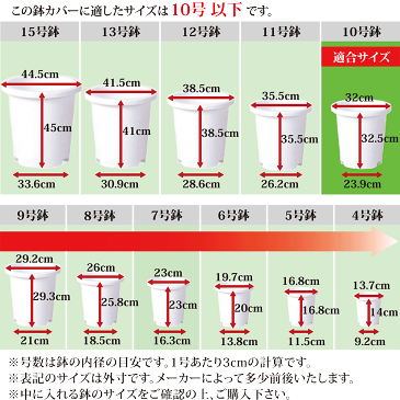 鉢カバー・10号用（直径38cm）バスケット・ホワイト（観葉植物用プランター/植木鉢）