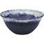 【国産品】水鉢・青白窯変・オーバーフロー付き(全高19cm×幅40cm)(陶器製)(信楽焼/しがらきやき/伝統工芸)(スイレン鉢/水蓮鉢/睡蓮鉢/器)(ビオトープ/ハイドロカルチャー/水生植物)(日本製・MADE IN JAPAN・メイド・イン・ジャパン)