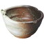 【国産品】水鉢・蛙付白釉ビードロ流し(全高19cm×幅31cm)(陶器製)(信楽焼/しがらきやき/伝統工芸)(スイレン鉢/水蓮鉢/睡蓮鉢/器)(ビオトープ/ハイドロカルチャー/水生植物)(日本製・MADE IN JAPAN・メイド・イン・ジャパン)