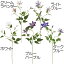 造花 クレマチス 全長72cm 2本セット 鉄線 テッセン つる性植物 ツル 人工観葉植物 アーティフィシャルフラワー 花材 フラワーアレンジメント ディスプレイ 装飾 和風演出