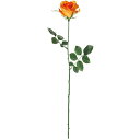 【造花】おしゃれ インテリア ローズ ダークオレンジ 全長67cm 4本セット 薔薇 バラ ばら 人工観葉植物 アーティフィシャルフラワー 花材 フラワーアレン...