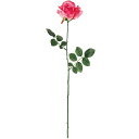 【造花】おしゃれ インテリア ローズ ホットピンク 全長67cm 4本セット 薔薇 バラ ばら 人工観葉植物 アーティフィシャルフラワー 花材 フラワーアレンジ...