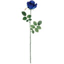 【造花】おしゃれ インテリア ローズ ロイヤルブルー 全長67cm 4本セット 薔薇 バラ ばら 人工観葉植物 アーティフィシャルフラワー 花材 フラワーアレン...