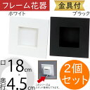 フレーム おしゃれ 花器 ホワイト ブラック 白 黒 フラワーベース インテリア オブジェ 家具 雑貨 壁面用 壁掛け フラワーアレンジメント ディスプレイ 装...