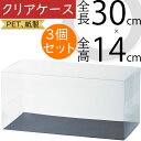 クリアケース 透明 ボックス 箱 パッケージ おしゃれ ラッピング 包装 容器 ギフト プレゼント 贈り物 フローラル 資材 花材 人気 業務用 店舗用 お花屋さん 園芸用品 フラワーアレンジメント ディスプレイ 装飾 横長 幅広 PET 紙製 高品質 全高14cm×全長30cm 3個セット