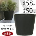 植木鉢 大型 おしゃれ 人気 プランター おすすめ ポット 器 園芸鉢 観葉鉢 黒 ブラック 観葉植物 樹木 緑 花 ガーデニング インテリアグリーン シンプル モダン お庭 テラス バルコニー 屋上 商業施設 広場 お洒落 高品質 上質 鉢カバー マグナス コニック 特大 大きい 19号
