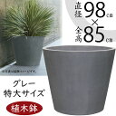 植木鉢 大型 おしゃれ 人気 プランター おすすめ ポット 器 園芸鉢 観葉鉢 灰 グレー 観葉植物 樹木 緑 花 ガーデニング インテリアグリーン シンプル ...