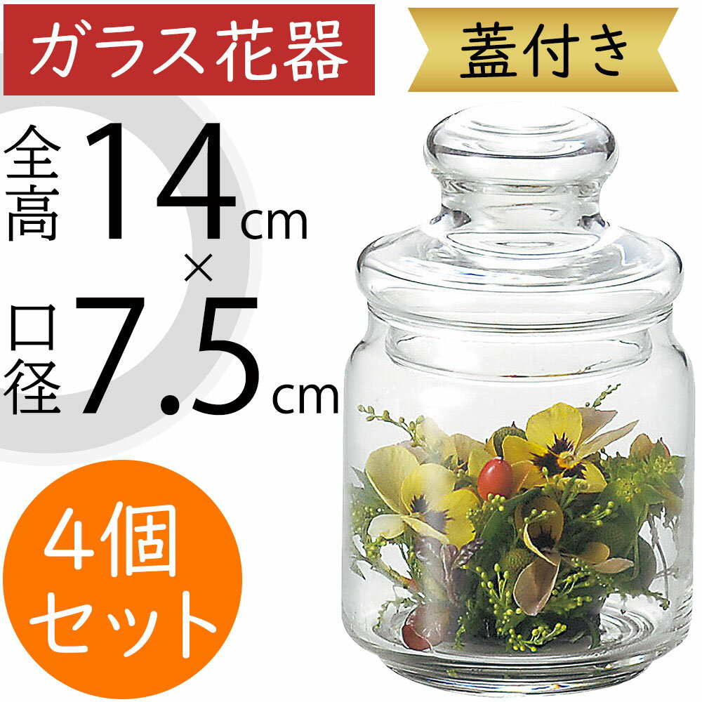 ガラス花瓶 おしゃれ 人気 フラワーベース 蓋付き 花器 花瓶 ガラス花器 ガラス インテリア 透明 硝子 ..