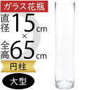 ガラス花瓶 大型 おしゃれ 人気 フラワーベース 花器 花瓶 ガラス花器 ガラス シリンダー 円柱 筒型 筒形 インテリア 透明 クリア 硝子 花入れ フラワー...
