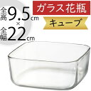 ガラス花瓶 おしゃれ 人気 フラワーベース 花器 花瓶 ガラス花器 ガラス 四角 キューブ 箱型 浅鉢 浅型 浅い 角型 インテリア 透明 クリア 硝子 花入れ フラワーアレンジメント 花 緑 花束 ブーケ ディスプレイ ギフト プレゼント 会場装花 小物入れ 容器 口22cm×全高9.5cm(3)