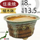 植木鉢 おしゃれ 人気 おすすめ プランター 信楽焼 国産品 日本製 陶器製 和風 モダン インテリア 焼き物 器 ポット 寄せ植え 観葉鉢 陶器鉢 園芸 ガーデニング 観葉植物 インテリアグリーン 花 緑 苔玉 しがらきやき お洒落 ギフト 贈り物 高品質 上質 南蛮楕円足付 4.5号