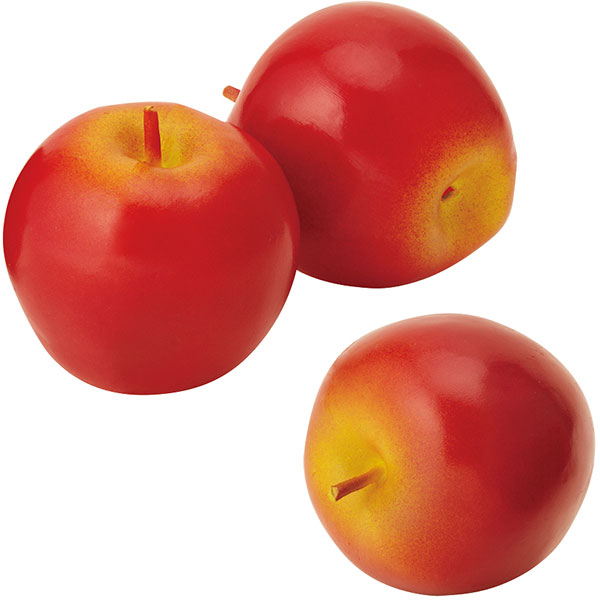 食品サンプル りんご リンゴ 林檎 アップル フェイクフード 食品模型 造花 インテリア オブジェ リアル 人気 おすすめ 上から見て軸が中心にあるりんごの食品サンプルです。 栄養成分の豊富なマルチフルーツとして知られているリンゴをリアルに再現しています。 ●12個セットです。・写真は3個分です。 サイズ：全長6.5cm×全幅6cm×奥行き6cm 材質：プラスチック製 ・1箱3個×4箱の合計12個セットです。 ・ネットに入っています。 ・製作の都合上、底部に小さな穴が空いています。ご了承ください。 ・サイズは多少前後する場合がございます。 ・画面上の色はブラウザや設定により、実物は異なる場合があります。 個人宅の装飾をはじめ、飲食店のメニュー案内やスーパーの陳列ディスプレイ、フラワーアレンジメントのアクセント等の幅広いシーンでご使用いただけます。 【関連ワード】 本物そっくり フェイクフルーツ フルーツ 果物 野菜 スイーツ 青果売り場 青果店 店舗デザイン ディスプレイ フラワーアレンジメント アレンジメント アレンジ 会場装飾 テーブルコーディネート 会場装花 商業施設 公共施設 陳列 ウィンドウディスプレイ アクセサリー キーホルダー イヤリング イベント 舞台演出 撮影用 小道具 小物 展示 雑貨 おしゃれ お洒落 好評 高品質 上質 工作 作品作り お誕生日会 パーティー ギフト 贈り物 プレゼント 可愛い 偽物 フェイク イミテーション 人工 見本 見本品 レプリカ アートフード 食べられない 飾り 料理模型 置物 置き物 ディスプレイ用品 グッズ 資材 花材 アーティフィシャルフラワー 赤 玉商品について 栄養成分の豊富なマルチフルーツ。上から見てきれいな円形で軸が中心にあるりんごの食品サンプルです。人類が食した最古のフルーツといわれているりんごをリアルに再現しています。店舗の装飾をはじめ、商業・公共施設のウィンドウディスプレイやフラワーアレンジメントの花材にもおすすめです。 食品サンプルとは 野菜や果物、料理などの食材をモチーフにプラスチックや塩化ビニール、ポリウレタンなどの原料で模型にされたオブジェです。飲食店のメニュー案内をはじめ、店舗の装飾やウィンドウディスプレイ、フラワーアレンジメントの花材など幅広いシーンで利用されています。「食品模型」「フェイクフード」「アートフード」と呼ばれることもあります。