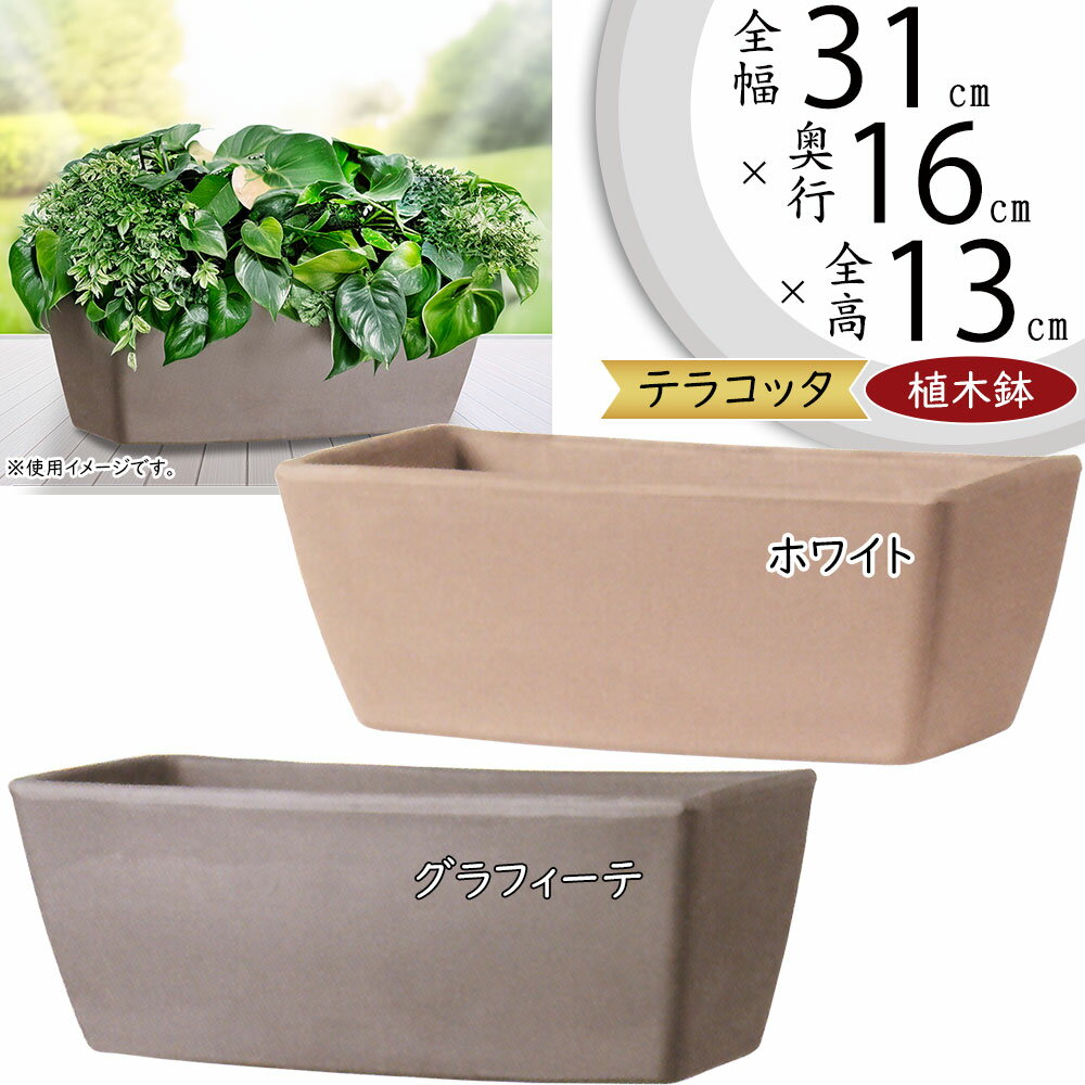 楽天市場】植木鉢 おしゃれ 横長の通販