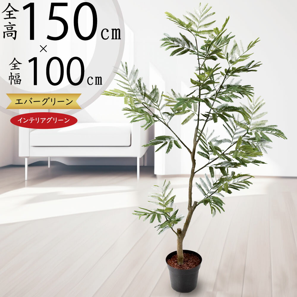 フェイクグリーン ネムノキ ネムの木 ねむの木 おしゃれ リアル インテリアグリーン 人工観葉植物 造花 アートグリーン インテリア 樹木 ギフト 新築祝い 開...