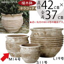 テラコッタ 植木鉢 大型 おしゃれ 人気 プランター おすすめ 観葉植物 素焼き 園芸鉢 観葉鉢 陶器鉢 器 ポット ガーデニング 花 園芸用品 寄せ植え インテリア お庭 テラス バルコニー 鉢カバー モカブラウン お洒落 アンティーク加工 つぼ型 壺型 テラアストラ リゲル 14号