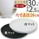 受け皿 おしゃれ 丸形 ソーサー お皿 器 受皿 ガーデニング 園芸 観葉植物 植木鉢用 人気 おすすめ インテリア お洒落 丸型 半ツヤ消し シンプル 白 黒...