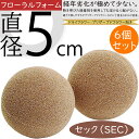 オアシス セック球 5 スポンジ 人気 おすすめ ドライフラワー用 プリザーブドフラワー用 フォーム ボール 球型 球形 丸い 丸形 丸型 円型 円形 フローラ...