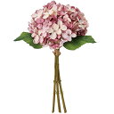 【造花】おしゃれ インテリア あじさい 全長34cm 2束セット ハイドレンジア 紫陽花 アジサイ 人工観葉植物 アーティフィシャルフラワー