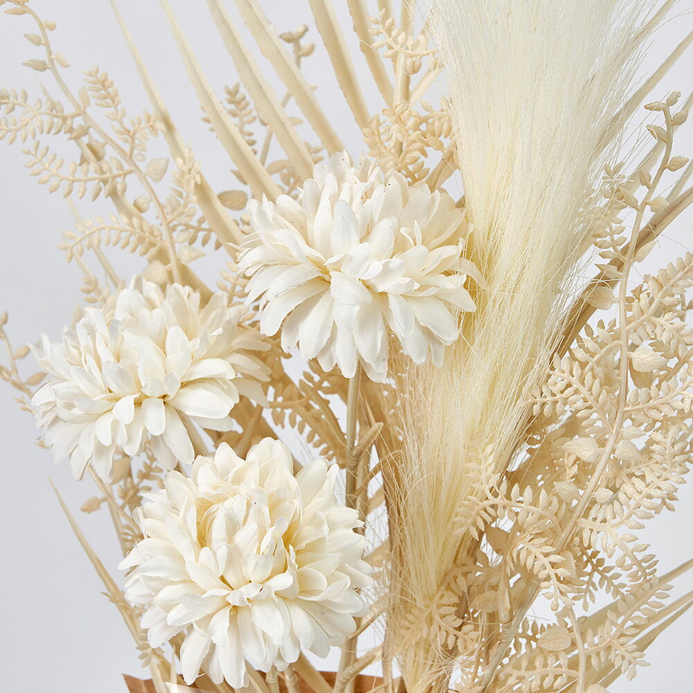 ブーケ 造花 全長58cm（花束 アーティフィシャルフラワー 人工観葉 アレンジ ディスプレイ インテリア）