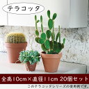 【植木鉢】おしゃれ テラコッタ プランター 20個セット 全高10cm×直径11cm 小型 人気 おすすめ トスカーナ スタンダードポット 陶器製 素焼き ポット 器 底穴あり ガーデニング 園芸 鉢植え 寄せ植え 観葉植物 花 緑 インテリアグリーン 室内 屋外 お庭 イタリア製 赤土