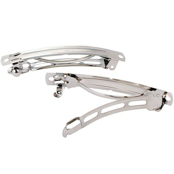 アクセサリーパーツ バレッタ小 全高0.9cm×幅7cm 20個セット 1袋5個×4袋 鉄製 花材 資材 フラワーアレンジメント 髪飾り ヘアーアクセサリー 装飾