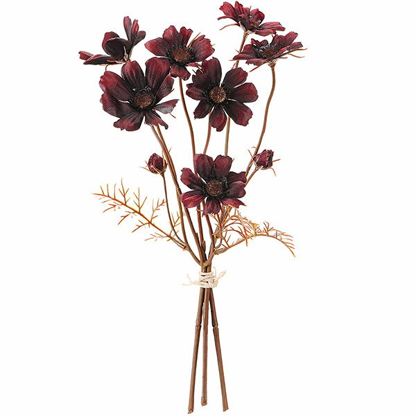 【造花】おしゃれ インテリア コスモス 全長26cm 2束セット 秋桜 アキザクラ 人工観葉植物 アーティフィシャルフラワー 花材 フラワーアレンジメント ディスプレイ ディスプレー 装飾