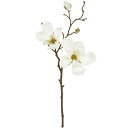 【造花】おしゃれ インテリア マグノリア 全長48cm 2本セット 木蓮 モクレン 人工観葉植物 アーティフィシャルフラワー 花材 フラワーアレンジメント ディ...