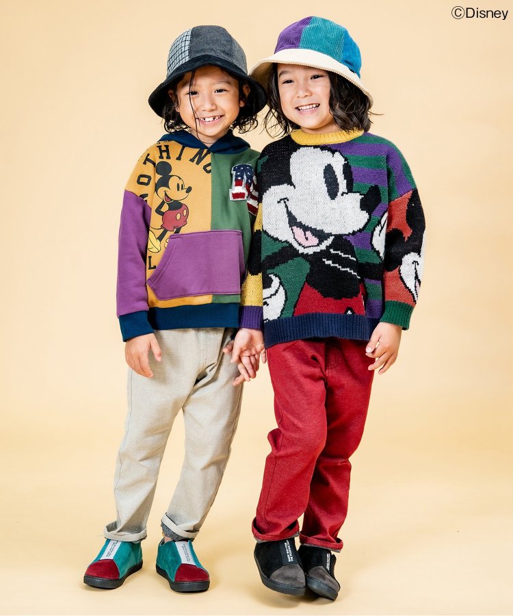 F.O.KIDS R513013 ディズニーキャラクターセーター ミッキー ディズニー セーター 80's アメカジのサムネイル