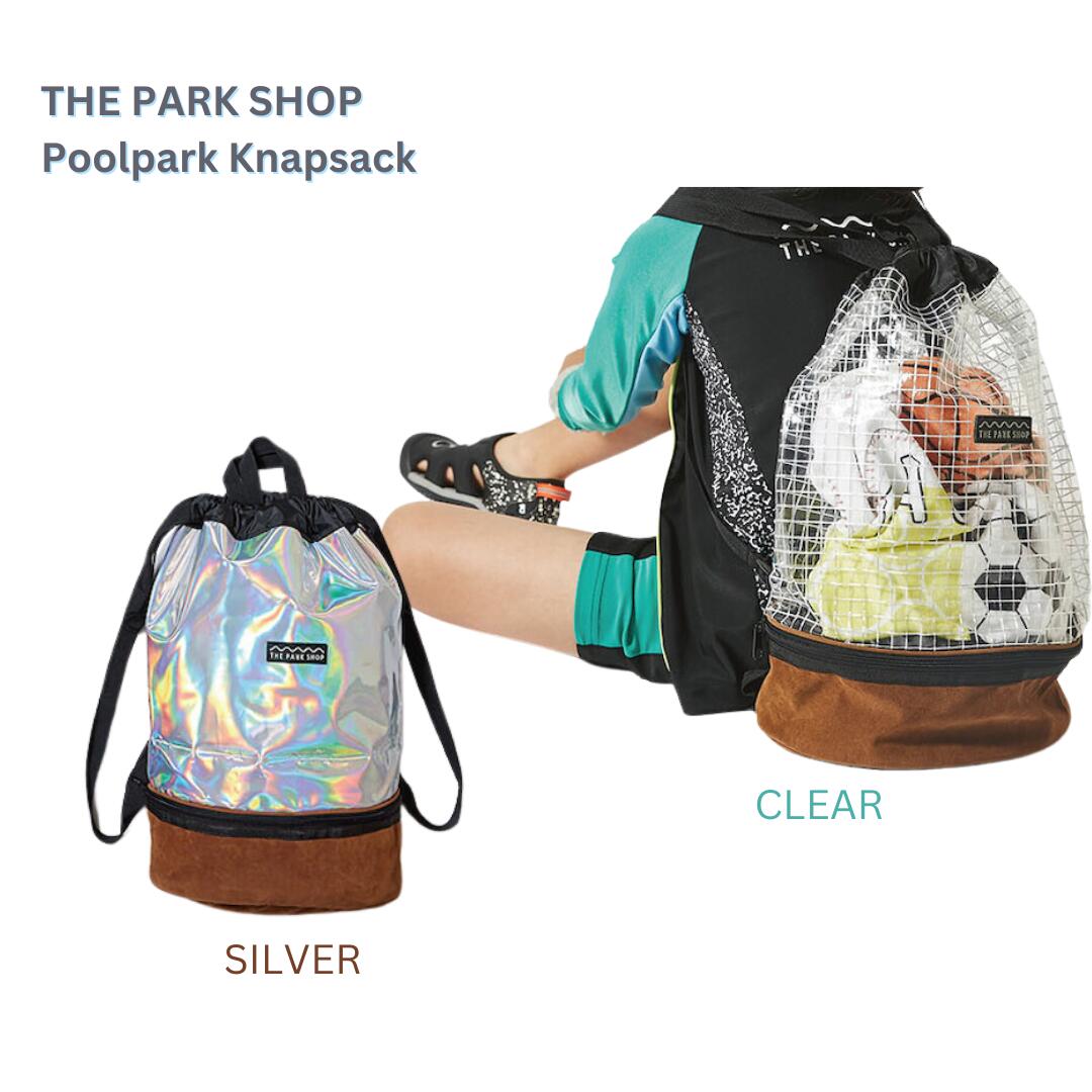 The Park Shop ザ パークショップ TPS 697 POOLPARK KNAPSACK ビニール ナップサック 収納 二層 水遊び プールおしゃれ 女の子用 男の子用 男女兼用