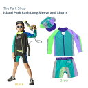 The Park Shop ザ パークショップ TPS 791 TPS 793 Island Park Rash Long Sleeve ラッシュガード 長袖 Island Park Rash Shorts ショーツ 水陸両用 水着 上下 セット 返品不可 (帽子は含まない)