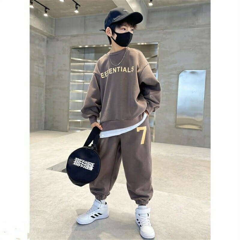 子供ジャージ上下セット男の子スウェット秋パーカーセットトレーニングウェアスポーツウェアキッズ子供春秋服2025新品