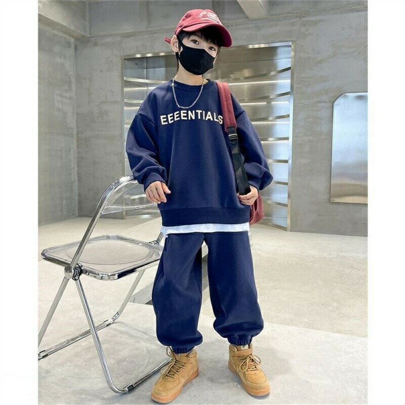 子供ジャージ上下セット男の子スウェット秋パーカーセットトレーニングウェアスポーツウェアキッズ子供春秋服2025新品