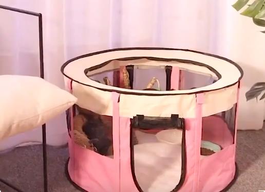 L子犬猫ペットアクセサリー折りたたみサークルおしゃれ洗えるプレイサークル犬猫兼用猫の分娩室便利な..