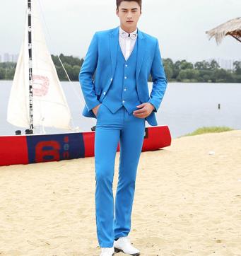 大人気新品！メンズファッション紳士スーツセットメンズスーツ3点セットスリムスーツビジネススーツセットアップフォーマルスーツリクルートスーツ結婚式長袖忘年会司会者パーティー卒業式スーツエリート細身青ブルー