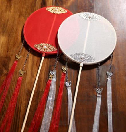 扇子単面お嬢様風ハロウィン扇子団扇コスプレ可愛いお姫様夏暑い涼しい雑貨手作り扇宮殿扇子古典舞踊扇..