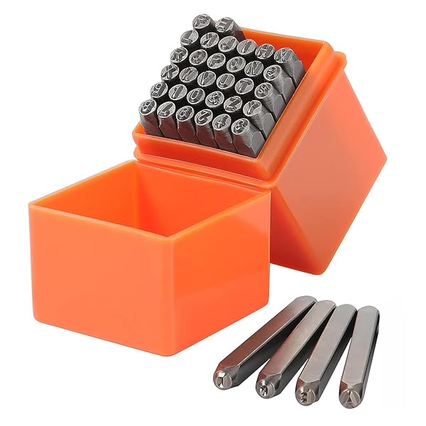 送料無料打刻印刻印セット36個セット数字アルファベットレザークラフトポンチ真鍮板銅板アルミ版指輪軟..