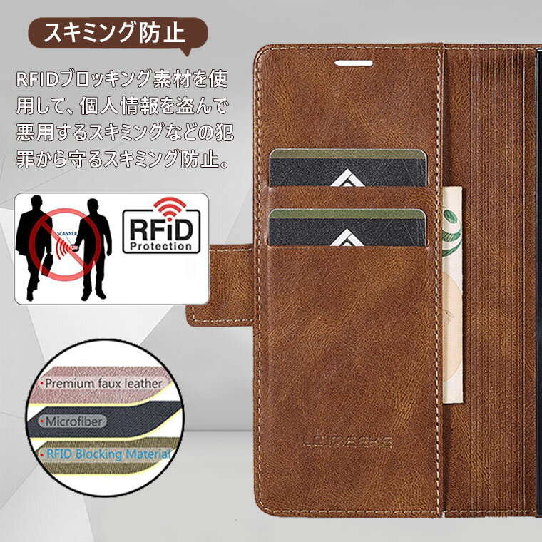 Galaxy Z Fold6 ケース 手帳型 Galaxy Z Fold5 5G ケース 手帳 スキミング防止 Galaxy Z Fold6 5G SC-55E (フォールド6) カバー 手帳型ケース ギャラクシー Z Fold5 5G SC-55D SCG22 スマホケース おしゃれ 耐衝撃 オシャレ かわいい カード収納 ベルトなし マグネット