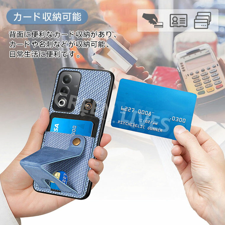 OPPO A3 5G ケース 背面 カード 収...の紹介画像3