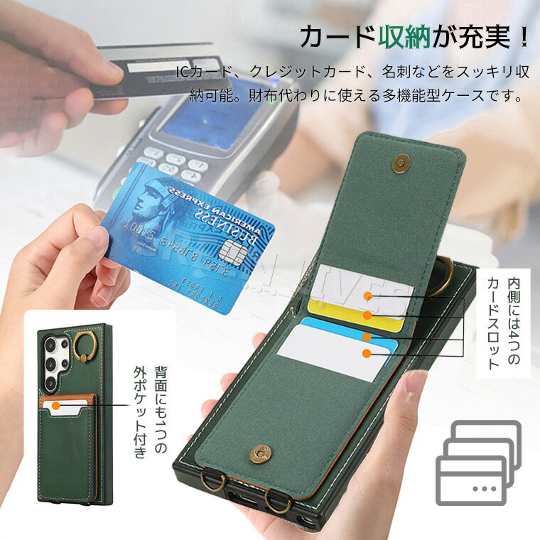 Galaxy S25 Ultra ケース 耐衝撃 Galaxy S24 FE カバー リング Galaxy S25 edge カバー かわいい Galaxy S25 S24 ケース カード お財布 ギャラクシー S24FE S25Ultra カバー スマホケース おしゃれ 可愛い カード入れ スタンド カード収納 リング付き リングケース