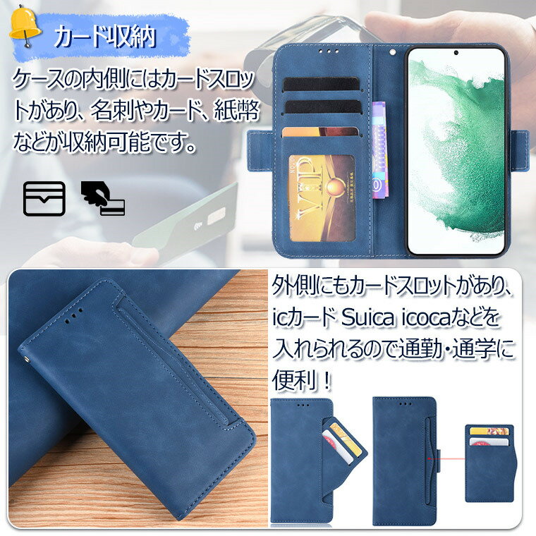 Galaxy S23 ケース S22 Ultra ケース 手帳型 S21 S20 S10 Plus ケース 手帳 note20 Ultra note10+ A30 ケース note10 plus カバー ギャラクシー おしゃれ ビジネス 通勤 大容量 マグネット 手帳型ケース カード収納 Note10 Pro ケース s22 スマホケース レザーケース 3