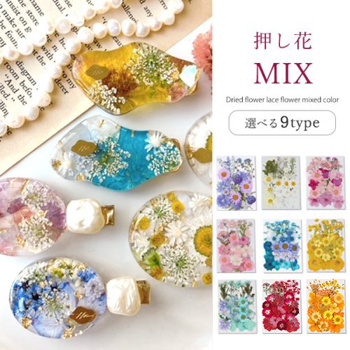 【押し花】 レジン セット ドライフラワー 押し花MIX 約33枚 アソートセット レジン封入 ネイルパーツ ネイルアート 花材 はな flower プリザーブドフラワー 本物 植物 クラフト 手芸《選べる9種》