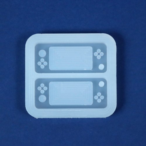 【シリコン型・モールド】ミニゲーム機のカシャカシャ シリコンモールド レジン型 UVレジン シェイカーモールド スイッチ 3D 手芸 カシャカシャ中身が動く GK 2