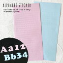 【シール】大容量パステル英字シール 大文字 小文字 レジンシール ネイルシール 英語 文字 シート レジンクラフト イニシャル デコ 数字 ナンバー 手芸 グッズ 推し活《選べる2色》