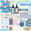 \楽天ランキング入賞/ 【レジンセット】るぅくまさん監修 海塗りスタートセット レジンキット 親子で 量産 初心者 レジン液 シリコンモールド 着色剤 海ぬり ...