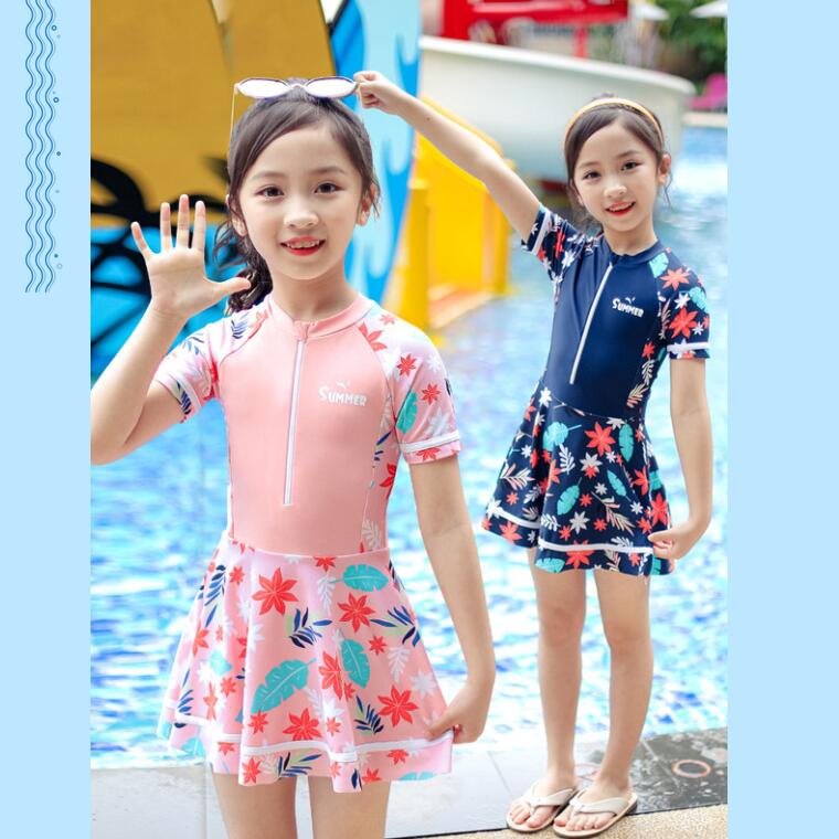 子供 水着 女の子 セパレート キッズ 女の子 ワンピース水着 かわいい レース キッ...
